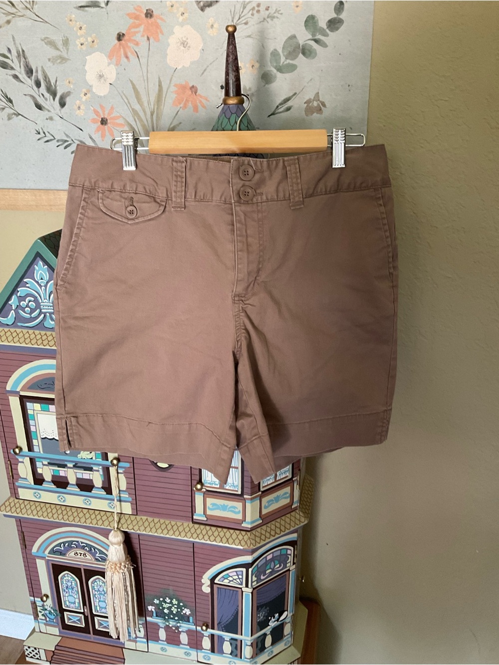 Women’s Casual Khaki Cotton Shorts